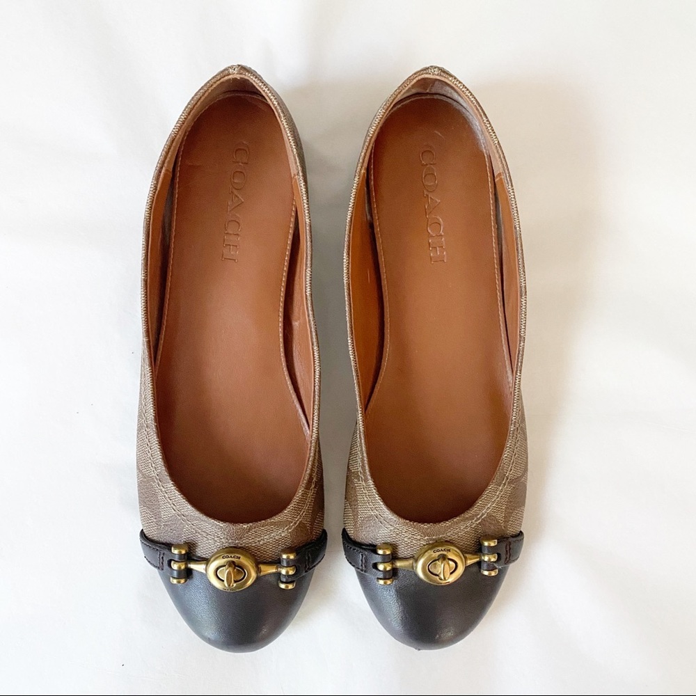 🥿 Coach Leila leather flats